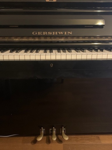 アップライトピアノ GERSHWIN アンティーク + ピアノ椅子