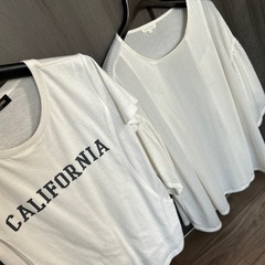 授乳できるTシャツ•カットソー2枚セット※染みあり