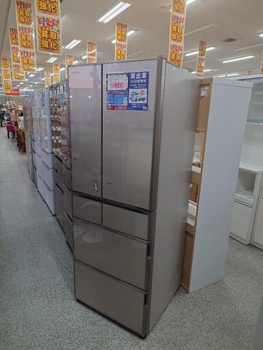 【6ドア冷凍冷蔵庫】6ドア冷凍冷蔵庫 HITACHI 日立 R-X5200E 517L 2015年製 真空チルド タッチオープン タッチパネル