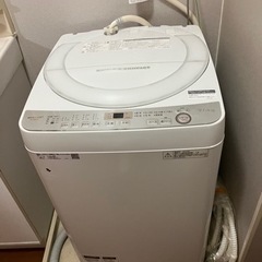 SHARP 全自動洗濯機7kg ES-GE7C　2018年製