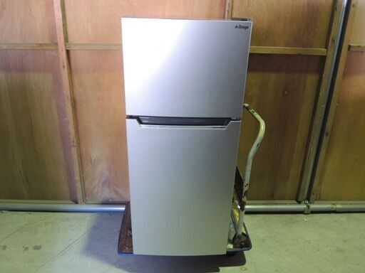 2ドア 冷凍冷蔵庫　A-Stage　AS-R118SL-100　2021年製/管理：1632