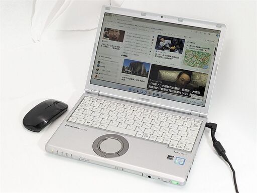 送料無料 新品無線マウス付き 中古ノートパソコン 12.1型 Panasonic SZ5ADNQP 第6世代Core i5 8GB 高速SSD 無線 Windows11 Office 保証付