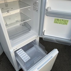 ■シャープ 2022年製 2ドア冷凍冷蔵庫 SJ-D15H-W■SHARP 単身向け2ドア冷蔵庫 1人用 白ホワイト