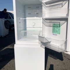 福岡市内配送無料　2022年式　冷蔵庫 ホワイト AT-RF160-WH [162L /2ドア /右開きタイプ]
