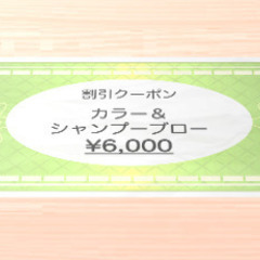 カラー＆シャンプーブロー ¥6,000 ＠三軒茶屋【🌟ジモティー...