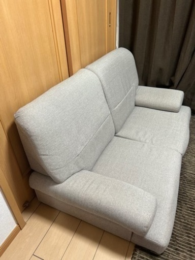 ニトリ 2人掛けソファ 2人掛けソファ 布張りタイプ (サザーラ GY) | ニトリ