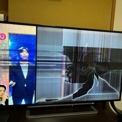 REGZA 43型　　液晶割れテレビ