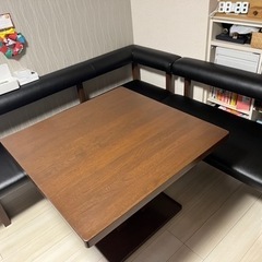 【ネット決済】ソファーダイニングテーブル