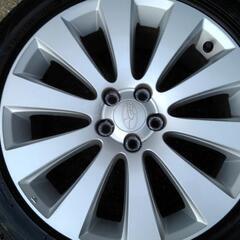 スバル純正ホイール　タイヤ付　4本セット　17×7.5J +55 　215/50R17 　スバル　レガシイ　B４