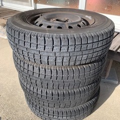 スタッドレスタイヤ4本　バリ溝㊗️ 145/80/13
