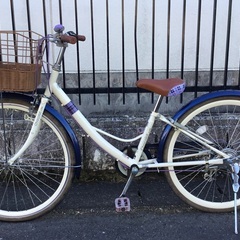 整備・美品＞chocolate cute 女の子用・自転車 26インチ LEDライト