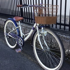 整備・美品＞chocolate cute 女の子用・自転車 26インチ LEDライト