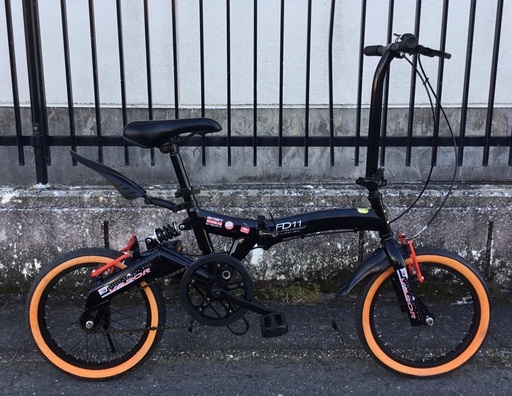 ＜動作＞ドッペルギャンガーFD11・折りたたみ自転車 16インチ・ブラック