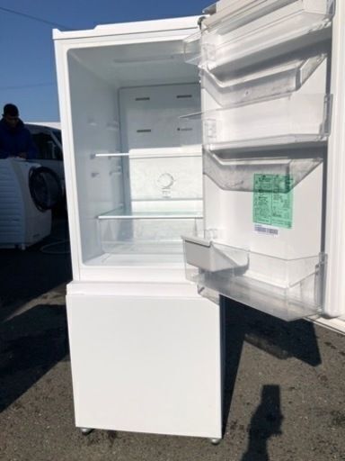 福岡市内配送無料 2022年式 冷蔵庫 ホワイト AT-RF160-WH [162L /2ドア 