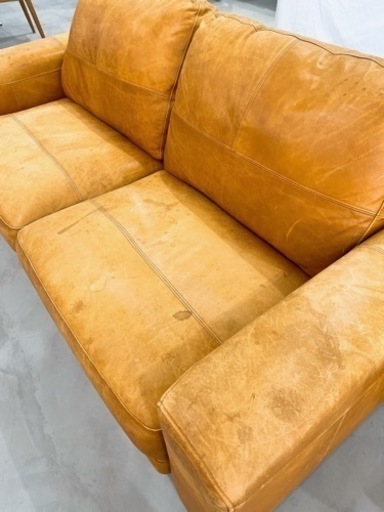 クラッシュゲートOffer9総レザーソファー (サルパ) 長堀橋の家具の中古  