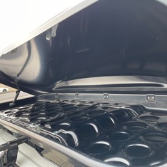 極美品　Terzo テルッツォ ルーフボックス セット320L シンメトリック エアロ ブラック