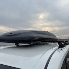 極美品　Terzo テルッツォ ルーフボックス セット320L シンメトリック エアロ ブラック