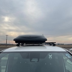 極美品　Terzo テルッツォ ルーフボックス セット320L シンメトリック エアロ ブラック