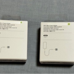 2個未開封新品Apple 純正 USB-C 20W 電源アダプタ...