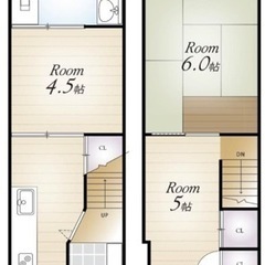 🤠賃貸戸建 吹田市南正雀1丁目　阪急京都線正雀駅 2階建3K 