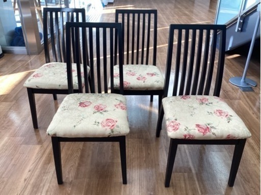 椅子4脚セット【町田市再生家具】　232689