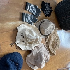 バッグ、帽子、手袋