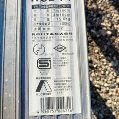 ★2連はしご★ 長谷川工業 アルミ製伸縮形はしご D-10【直接引取限定/近郊配達可】