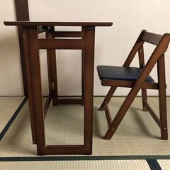 【ネット決済】折り畳み式デスク・椅子