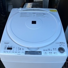 A1-206 SHARP 電気洗濯乾燥機 ES-TX8F-W 2021年製 8.0kg 乾燥