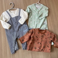 ベビー服　ロンパース3着セット