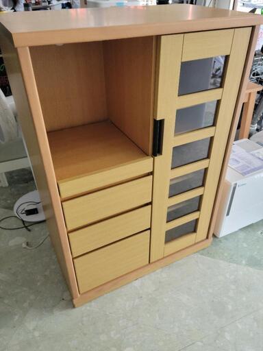 【新生活SALE】NITORI　ニトリ　レンジ台　レンジボード　食器棚　中古　リサイクルショップ宮崎屋住吉店24.1.30k