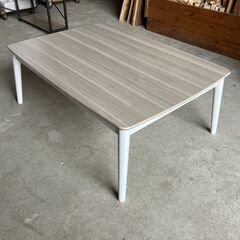 こたつ テーブル 105×75cm 長方形 ホワイト ローテーブ...