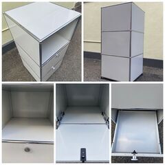 「S210」美品！ USM ハラー 1列3段 ピュアホワイト 大阪⭐️エコマックス♻️「S210」 美品！ USM ハラー 1列3段 ピュア