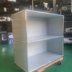 大阪⭐️エコマックス♻️「S213」状態良好！USM ハラー 1列2段 ピュアホワイト オープン【大阪市プレミアム付商品券🎫利用可能！】