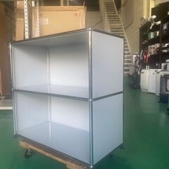 大阪⭐️エコマックス♻️「S213」状態良好！USM ハラー 1列2段 ピュアホワイト オープン【大阪市プレミアム付商品券🎫利用可能！】