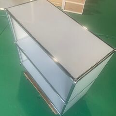 大阪⭐️エコマックス♻️「S213」状態良好！USM ハラー 1列2段 ピュアホワイト オープン【大阪市プレミアム付商品券🎫利用可能！】