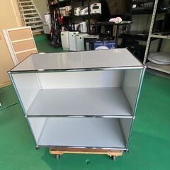 大阪⭐️エコマックス♻️「S213」状態良好！USM ハラー 1列2段 ピュアホワイト オープン【大阪市プレミアム付商品券🎫利用可能！】