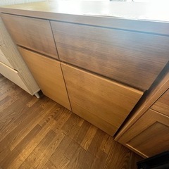 配達可【無印良品】【木製キャビネット】クリーニング済 管理番号13001