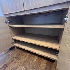 配達可【無印良品】【木製キャビネット】クリーニング済 管理番号13001