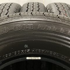 新車外し BS BRIDGESTONE RD-613 STEEL 195/80R15 107/105L LT 15インチ 夏タイヤ 4本 ハイエース キャラバン等 長期保管品　(MTR111) クレジットカード QRコード決済可能