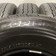 BS BRIDGESTONE ECOPIA RD613 195/80R15 107/105N LT 15インチ 夏タイヤ 4本 22年製 バリ溝 ハイエース キャラバン等　(MTG485) クレジットカード QRコード決済可能