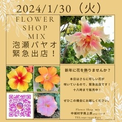 2024年1月30日　泡瀬のパヤオでお花販売！