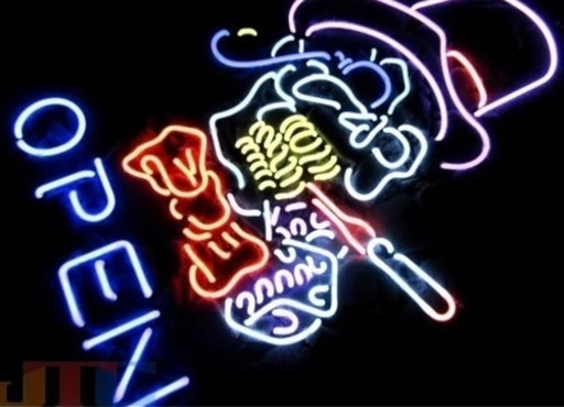 特大ネオンサイン ドクロ 看板 未使用 BAR飾り 置物、オブジェ 