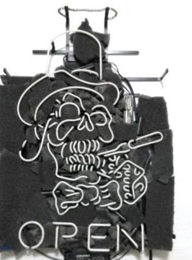 特大ネオンサイン ドクロ 看板 未使用 BAR飾り 置物、オブジェ 