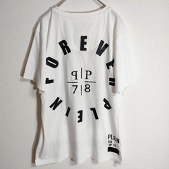 フィリッププレインのスカルプリントTシャツ／未使用に近い超美品〜S相当