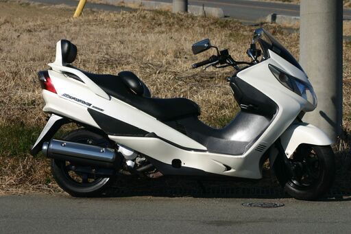 埼玉発755-8261Km】自賠責保険付SUZUKIスカイウェイブ250パールグラス