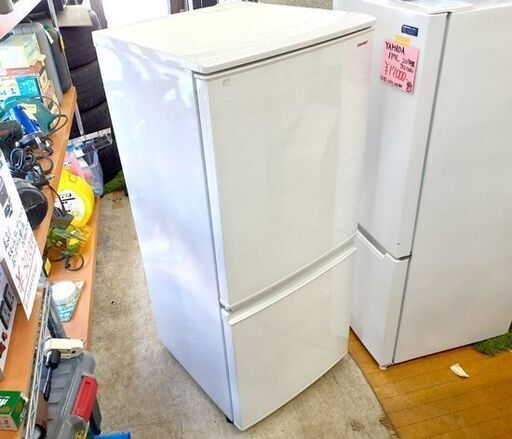 2ドア冷蔵庫 2017年製 137L SHARP SJ-D14D 100Lクラス 白