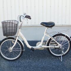 ブリヂストン　シティサイクル　20インチ　オートライト　ホワイト　ご年配の方や小柄な方に大好評!　車体極めて良好!　売れてます!　早い者勝ち!　状態は全体的に極めて良好と思います!　m6