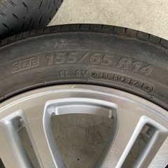 NBOXカスタム純正ホイール普通タイヤ4本セット14インチ