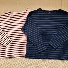 ユニクロ　ボーダーTシャツ２枚　Sサイズ